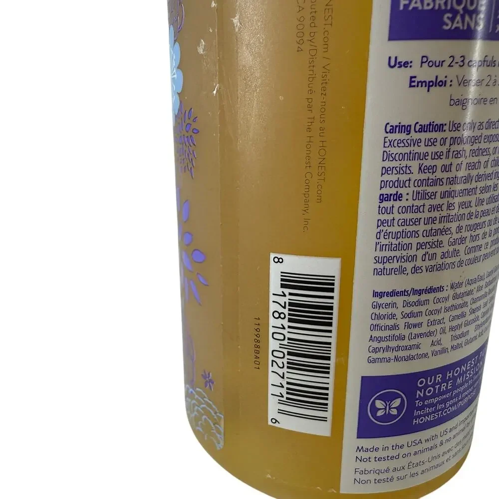 The Honest Company Truly Calming Lavender Bubble Bath 12FL oz